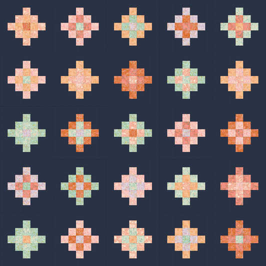 ARRIVING MARCH - Sassy Granny Quilt KIT in Looking For Myself