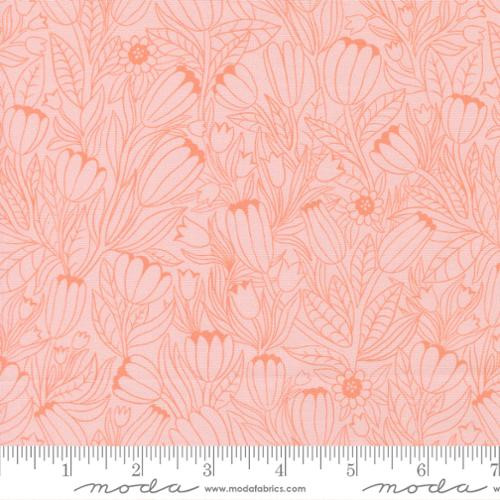Tulip Lines Petal - Floral Fondant by Linn Warme - Moda Fabrics