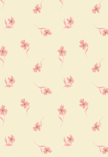 ARRIVING SEPTEMBER - Floral Clippings Vanilla Wide Back - Happy Home - Melanie Traylor