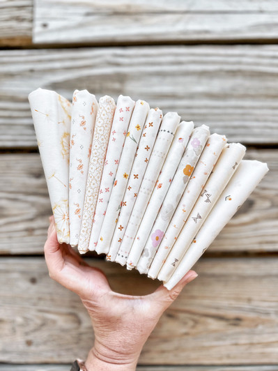 Scrappy Balanced Low Volumes Background Bundle - 12 Pieces - #3