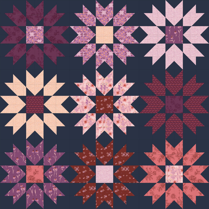 ARRIVING JUNE - Fernweh Quilt KIT in Sunset Serenade