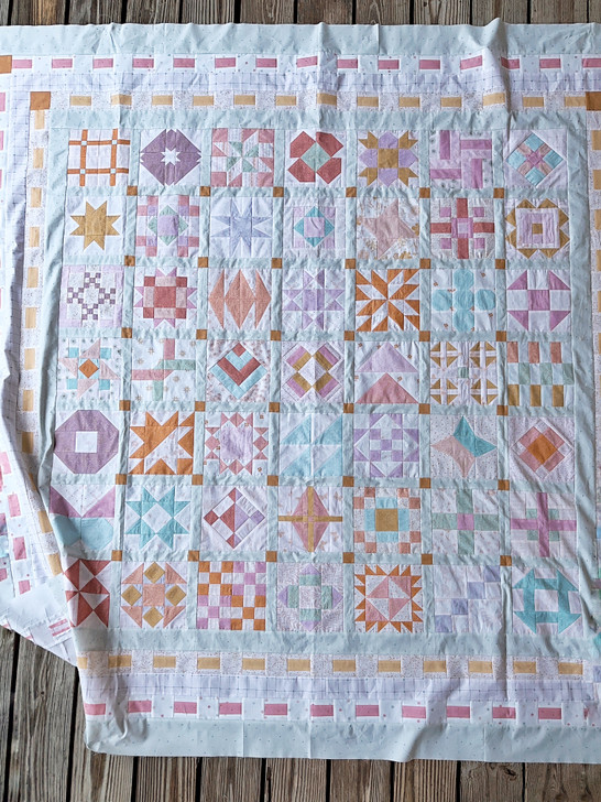ARRIVING JULY - Dilly Dally Quilt KIT made in Tiny Terrazzo fabrics