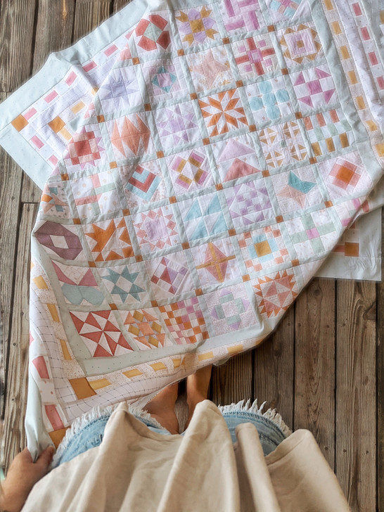 ARRIVING JULY - Dilly Dally Quilt KIT made in Tiny Terrazzo fabrics