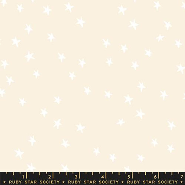 Starry New White on Natural by Alexia Abegg of Ruby Star Society