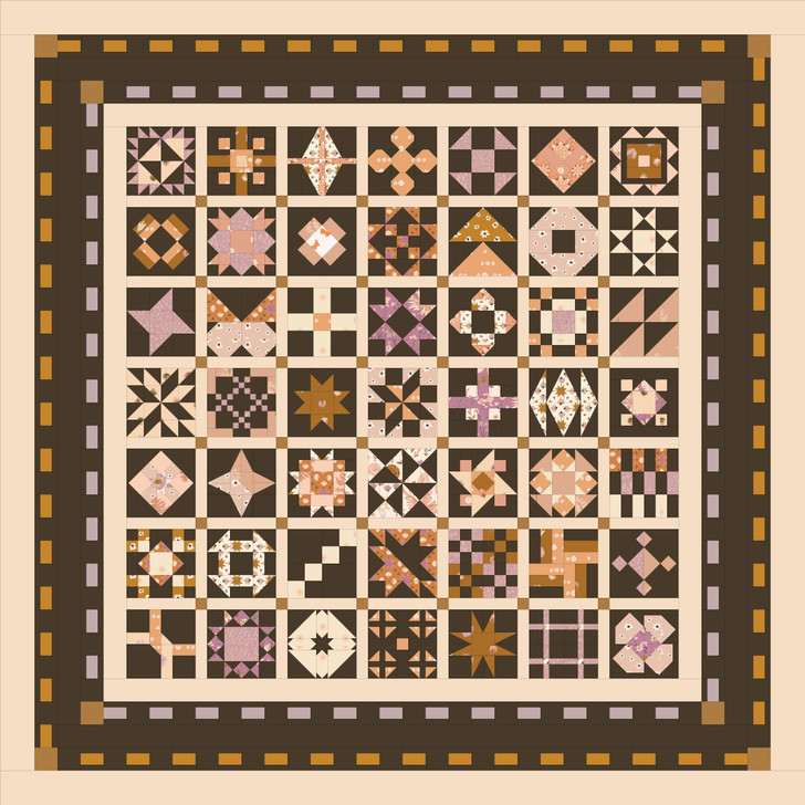 ARRIVING AUGUST - Dilly Dally Quilt KIT made in Wholehearted fabrics