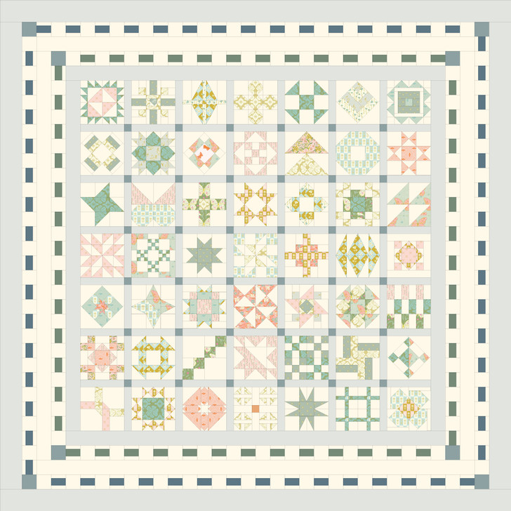 ARRIVING OCTOBER - Dilly Dally Quilt KIT made in Calm + Content