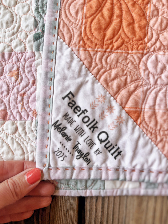 Faefolk Quilt Label - Personalized for you