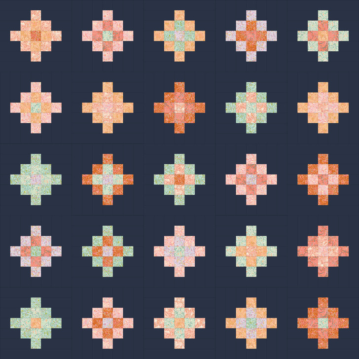 ARRIVING MARCH - Sassy Granny Quilt KIT in Looking For Myself