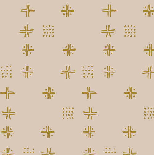 Mudcloth Wheat - Charming One by Sharon Holland - AGF Fabrics