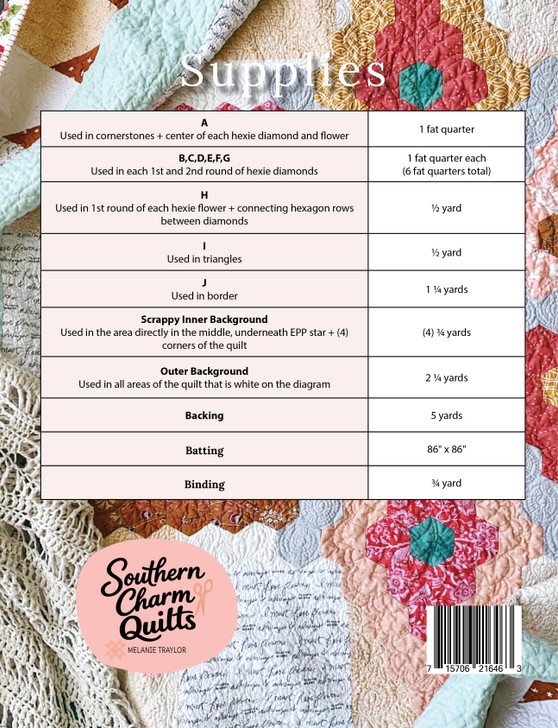 Oh Honey Quilt Pattern - Paper Pattern