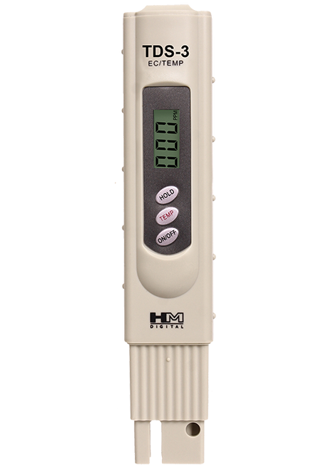 HM Digital TDS-3 Handheld TDS Meter - 0-9990 ppm - Spectrapure