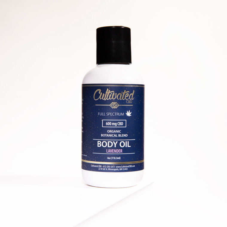 Cultivated CBD Body Oil | Lavender - 600 mg