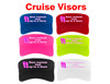 Cruise Visor - Choice of visor color with full color art work & your custom text. - Flip Flop