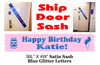 Cruise Door Sash with glitter letters - Birthday