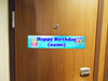 Cruise cabin custom door sash - Birthday 002