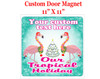 Cruise Ship Door Magnet - 11" x 11" - Holiday 5