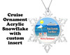 Cruise ornament.  Commemorate your cruise with this custom ornament.  Design 003