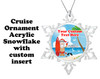 Cruise ornament.  Commemorate your cruise with this custom ornament.  Design 007