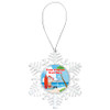 Cruise ornament.  Commemorate your cruise with this custom ornament.  Snowflake.  Design 007