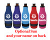 Cruise themed bottle sleeve.  Choice of color and custom option available.  Design 006