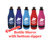 Cruise themed bottle sleeve.  Custom with your text and choice of color.  Design 005