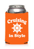 Cruise themed can sleeve.  Choice of color and custom option available.  Design 009