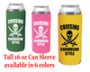 Cruise themed Tall Can sleeve.  Choice of color and custom option available.  Design 003