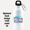 Cruise themed Water - Beverage Bottle.  20 Oz Aluminum Bottle with optional back design.  Design 006