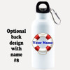 Cruise themed Water - Beverage Bottle.  20 Oz Aluminum Bottle with optional back design.  Design 007