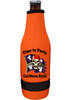 Cruise themed bottle sleeve.  Colorful art work on front with optional back design with name. Design 004