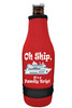 Cruise themed bottle sleeve.  Colorful art work on front with optional back design with name. Design 008