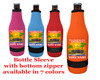 Cruise themed bottle sleeve.  Colorful art work on front with optional back design with name. Design 022