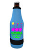 Cruise themed bottle sleeve.  Colorful art work on front with optional back design with name. Design 024