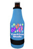 Cruise themed bottle sleeve.  Colorful art work on front with optional back design with name. Design 025