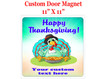 Cruise Ship Door Magnet - 11" x 11" - Thanksgiving 9