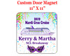 Cruise Ship Door Magnet - 11" x 11" - Mardi Gras 005