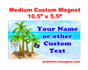 Cruise Ship Door Magnet - Medium magnet 10 1/2" x 5 1/2".  Customizable!  Design 001