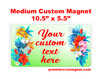 Cruise Ship Door Magnet - Medium magnet 10 1/2" x 5 1/2".  Customizable!  Design 015