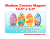 Cruise Ship Door Magnet - Medium magnet 10 1/2" x 5 1/2".  Customizable!  Design 020