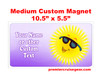 Cruise Ship Door Magnet - Medium magnet 10 1/2" x 5 1/2".  Customizable!  Design 033