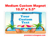 Cruise Ship Door Magnet - Medium magnet 10 1/2" x 5 1/2".  Customizable!  Design 036