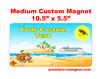 Cruise Ship Door Magnet - Medium magnet 10 1/2" x 5 1/2".  Customizable!  Design 037