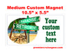 Cruise Ship Door Magnet - Medium magnet 10 1/2" x 5 1/2".  Customizable!  Design 040