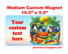 Cruise Ship Door Magnet - Medium magnet 10 1/2" x 5 1/2".  Customizable!  Design 050