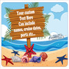 Cruise Ship Door Magnet - 11" x 11" -  Ocean 1