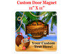 Cruise Ship Door Magnet - 11" x 11" -  Wood sign