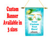 Cruise Ship Door Banner -  available in 3 sizes.    Custom with your text! sunglasses