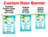 Cruise Ship Door Banner -  available in 3 sizes.    Custom with your text! sunglasses