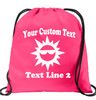 Cruise & Beach theme drawstring back pack - Custom with your text design 009