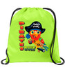 Cruise & Beach theme drawstring back pack - Available in 7 colors. Colorful decorations perfect for your little cruisers!  005